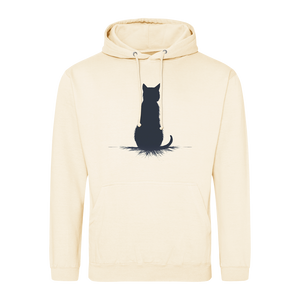 Bluza z minimalistycznym kotem w ciszy - design minimal kot spokój