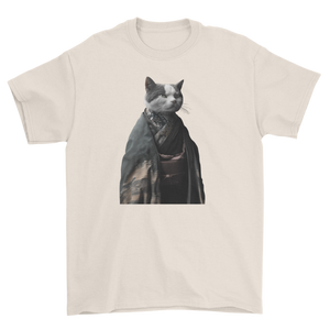 Koszulka z kotem samurajem w kimonie - japoński kot wojownik neko