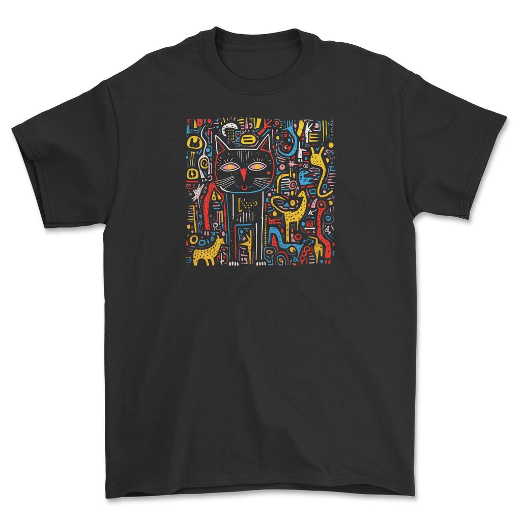 Koszulka Miau-imperium Keith Haring - kot w stylu street art Haring