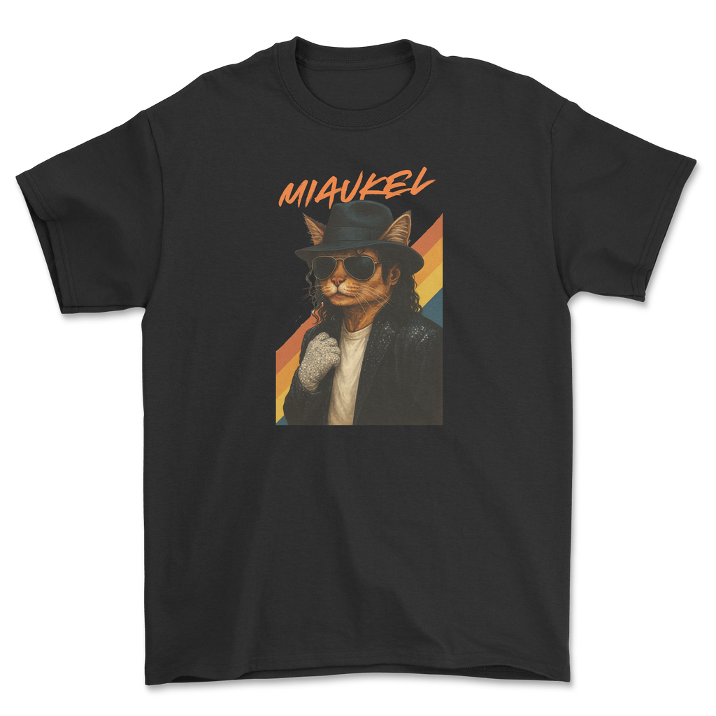 Koszulka z kotem robiącym moonwalk - parodia Michael Jackson