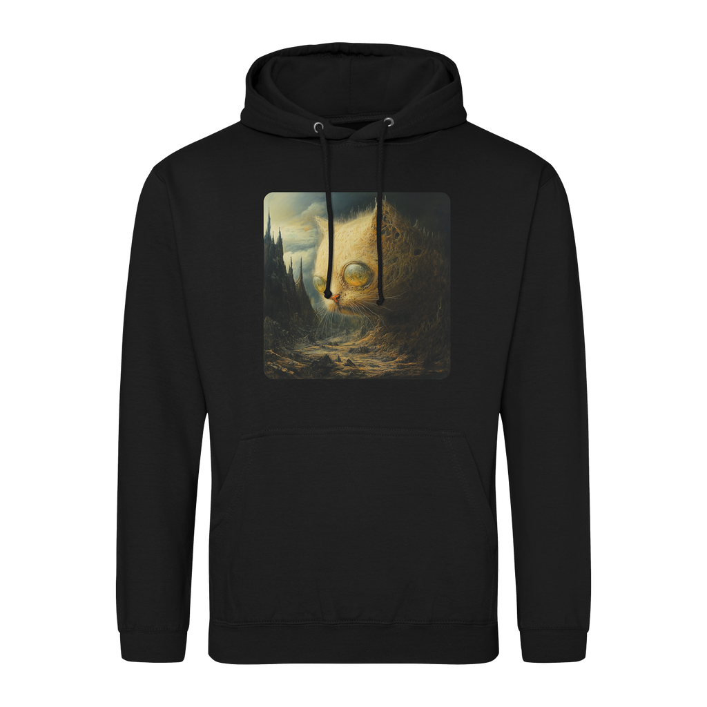 Bluza z kotem inspirowana Beksińskim - surrealistyczny kot dark art III
