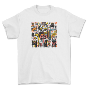 Koszulka Miau-imperium Keith Haring - kot w stylu street art Haring streetwear