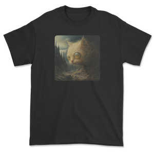 Koszulka z kotem inspirowana Beksińskim - surrealistyczny kot dark art III
